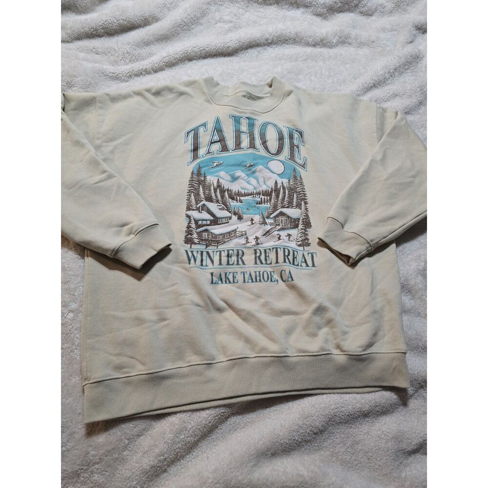 State of Mine Lake Tahoe Winter Retreat Crewneck Sweatshirt XL Unisex